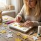 Mother’s Day Card Making Gold Star Foam Stickers – 100PCS Glitter Self-Adhesive Sparkly EVA Foam Stars for DIY Crafts, Greeting Cards, Scrapbooking & Gift Decoration
